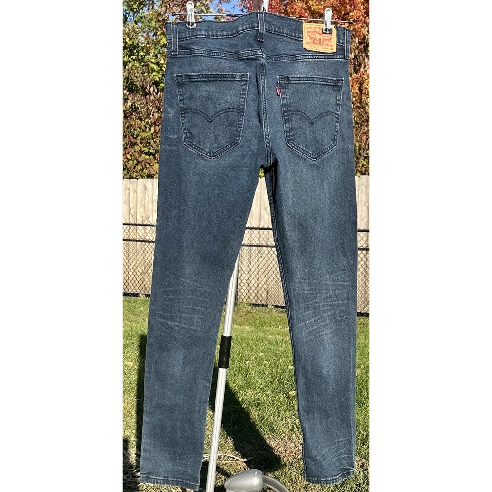 LEVI'S 512 Slim Taper Flex Jeans Men's 34x34 Blue Gray Stretch Denim MidRise EUC